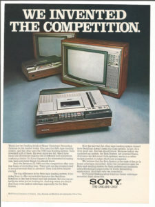 Sony Betamax - We Invented The Competition